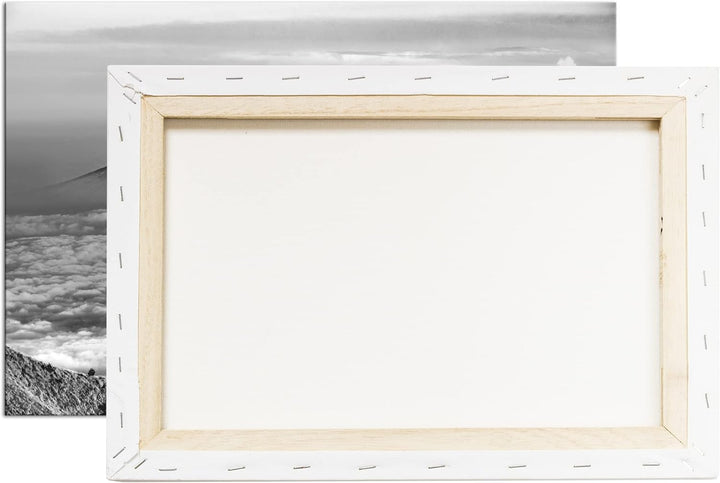 deyoli Vulkane in Java Indonesien Format: 60x40 Effekt: Schwarz&Weiss als Leinwandbild, Motiv fertig