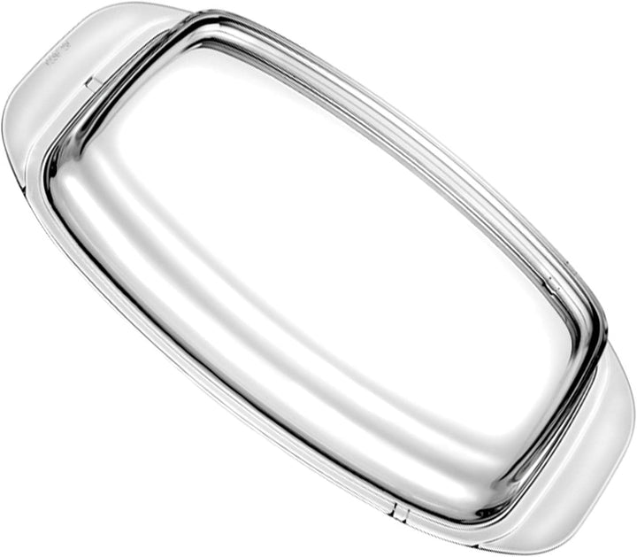 Eurolux Universal-Guss-Bräter Set mit Glas-Deckel 33 x 22 cm - kleiner hoher ofenfester Multibräter