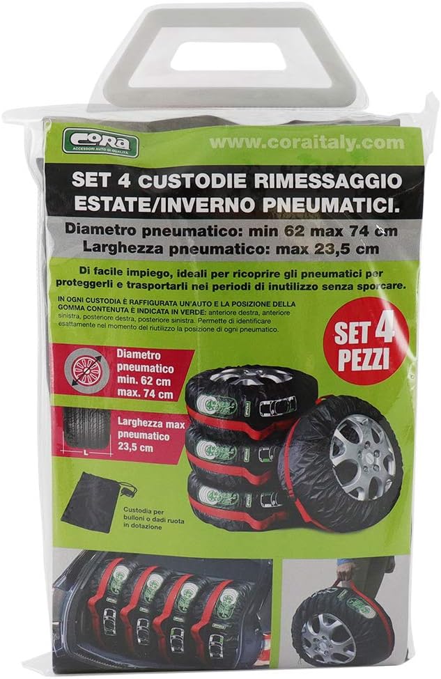CORA 000120794 Reifenhüllen-Set, 62-74 cm, 4 Stück