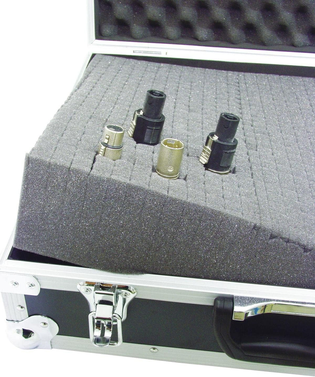 ROADINGER Universal-Koffer-Case FOAM GR-1 schwarz | Flightcase mit flexibler Schaumstoffeinlage, 480