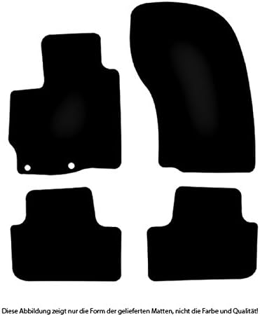 Bär-AfC Auto Fussmatten Doppelrippe passend für Mitsubishi ASX ab 2010 + FL ab 2012, Autoteppiche Na