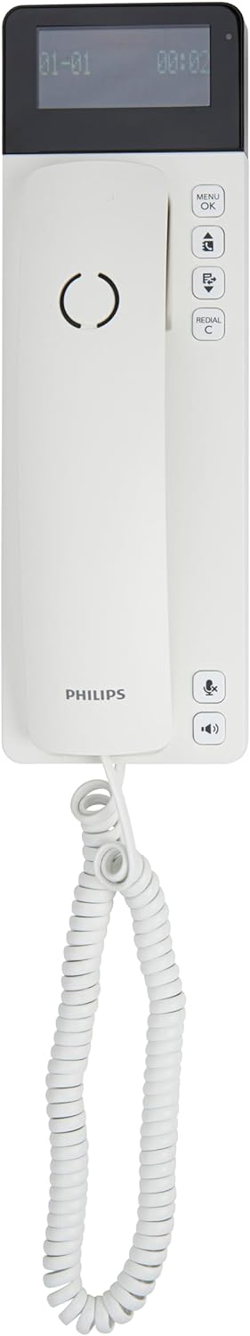 Philips Kabelgebundenes Telefon M110W/38 - Telefondesign Scala mit LCD Display - Speichern Sie bis z
