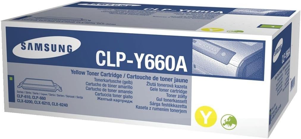 Samsung CLP-Y660A/ELS Original Toner (Kompatibel mit: CLP-610/CLP-660/CLX-6200/6210/6240 Series) gel