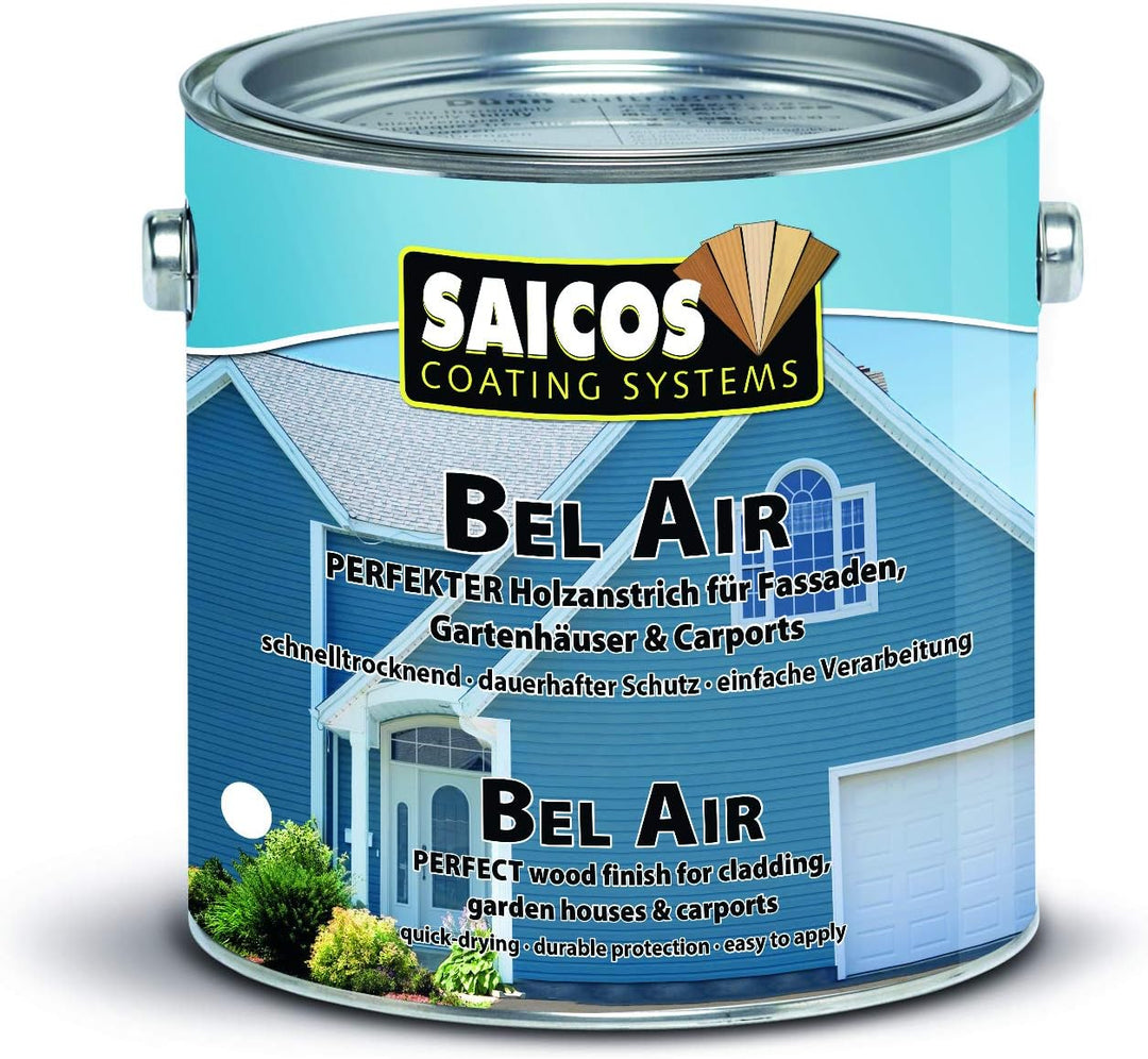 Saicos Colour GmbH 301 7251 Bel Air Holzspezialanstrich, taubenblau, 0,75 Liter, 0,75 Liter
