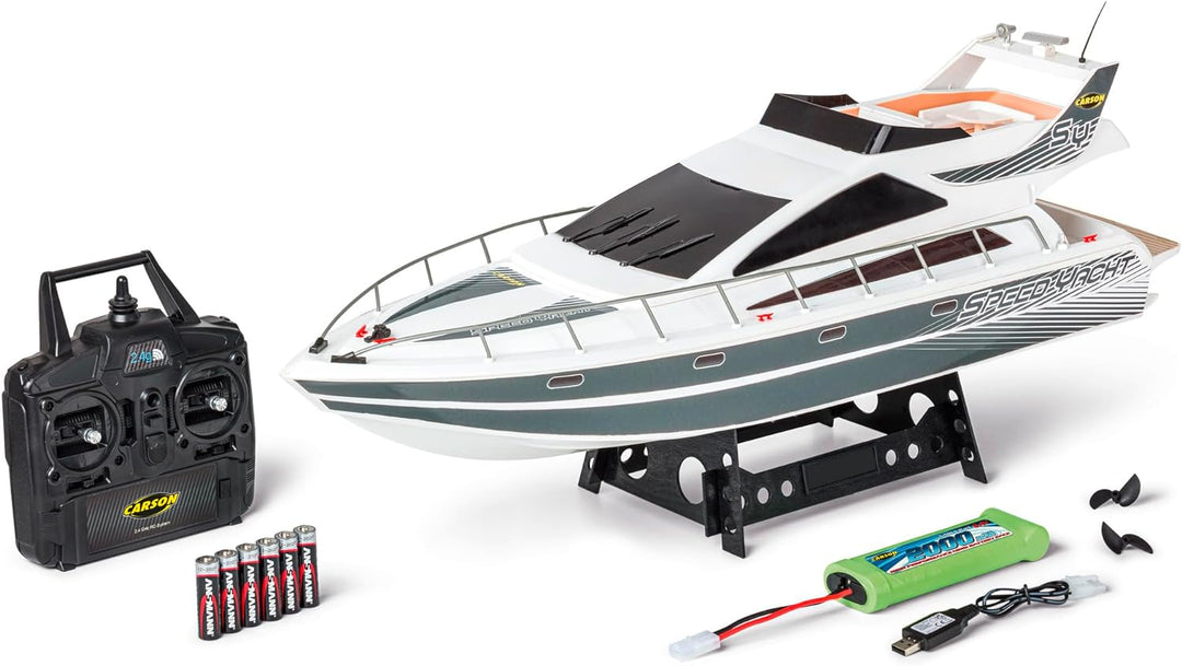 Carson 500108045 Speed Yacht 2.4G 100% RTR - Ferngesteuertes Boot, RC Boot, Ferngesteuertes Boot für