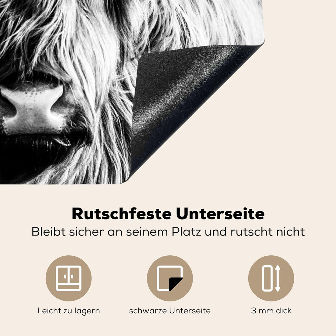 KitchenYeah© Herdabdeckplatte Einteilig Küche Herdabdeckung Ceranfeld Herdabdeckplatten Anti Rutsch