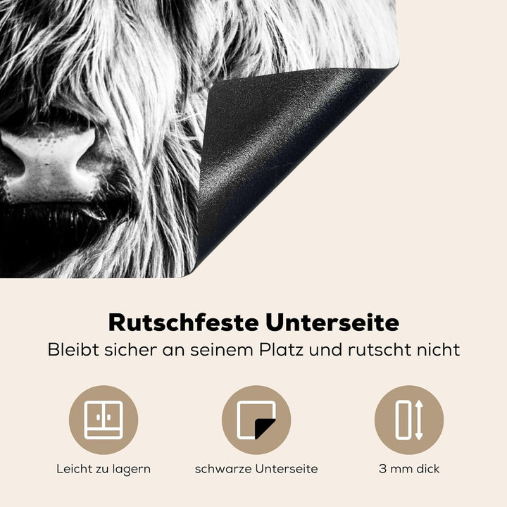 KitchenYeah© Herdabdeckplatte Einteilig Küche Herdabdeckung Ceranfeld Herdabdeckplatten Anti Rutsch