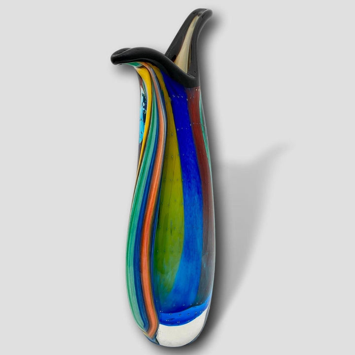 Glasvase Glas Vase im Italien Murano antik Stil Höhe 30cm 2kg schwere Tischvase