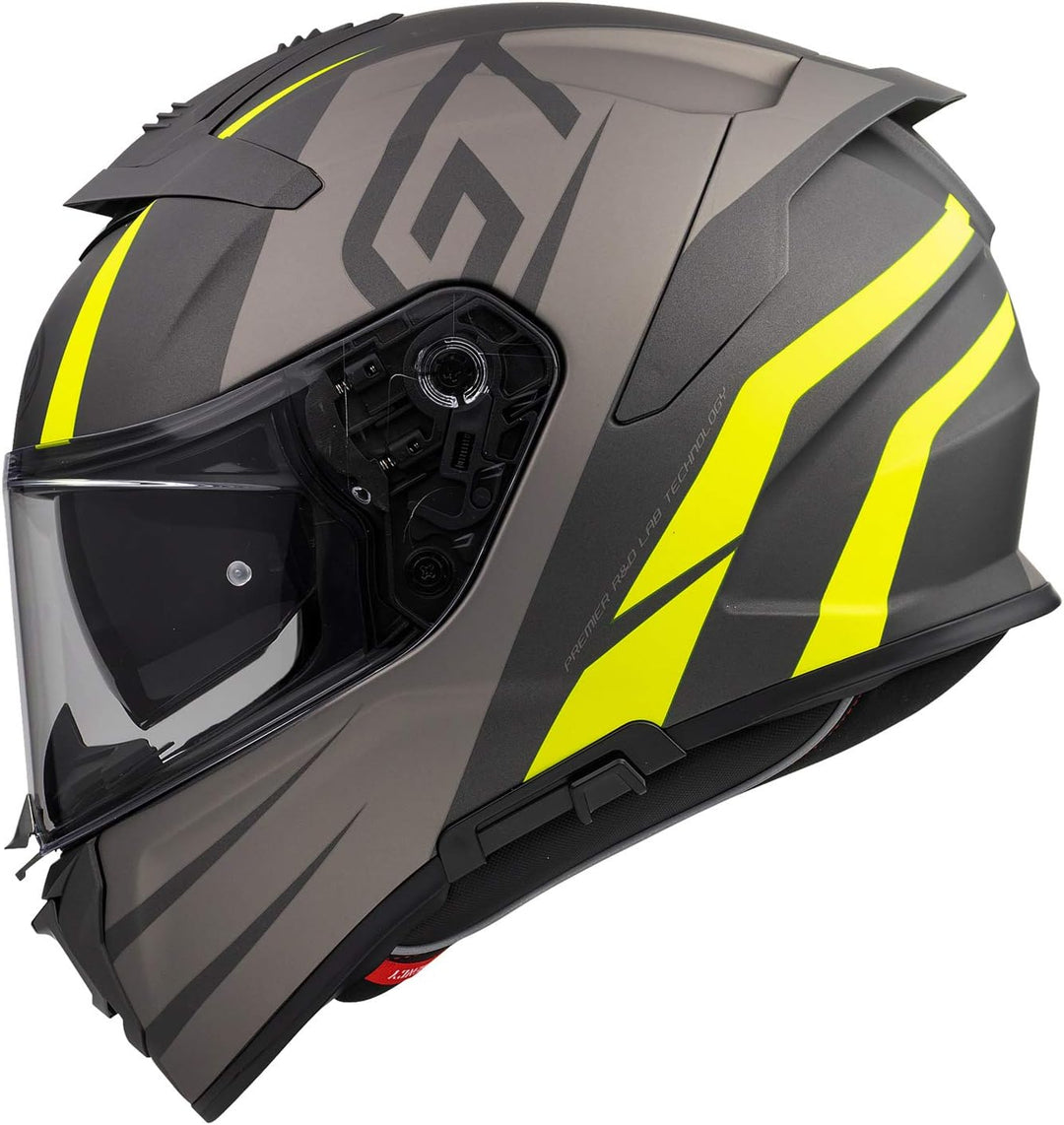 Premier HELM DEVIL GT Y BM,SCHWARZ/GRAU/GELB,XS XS (53/54) SCHWARZ / GRAU / GELB, XS (53/54) SCHWARZ