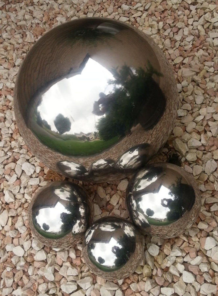 Jürgen Bocker Garten-Ambiente Dekokugel aus Edelstahl 40 cm poliert Dekorationskugel Edelstahlkugel