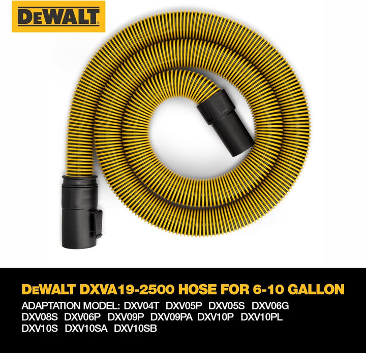 DeWalt DXVA19-2500 Ultra Durable Hose 1-7/8", Yellow