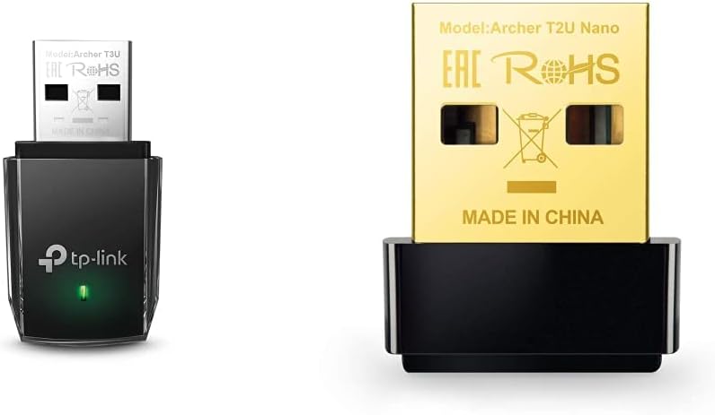 TP-Link Archer T3U AC1300 USB WLAN Stick Adapter & Archer T2U Nano AC600 USB WLAN Stick Adapter(433M