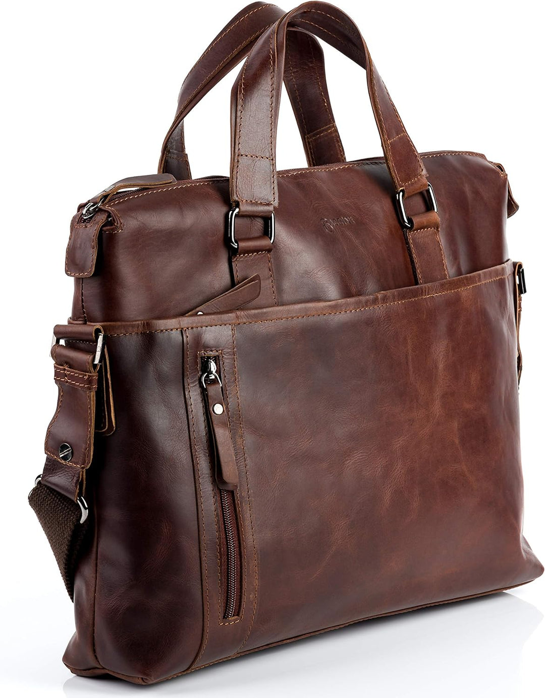 BACCINI Laptoptasche LEANDRO aus Premium Leder I Business-Tasche gross für Herren 15 Zoll extra Lapt