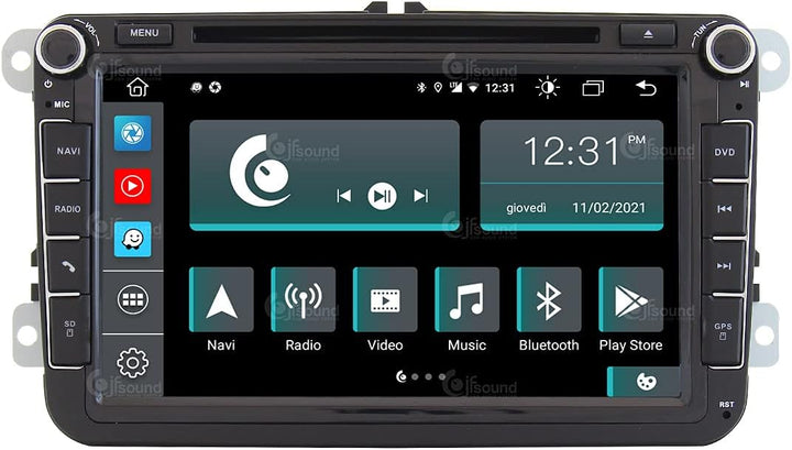 Costum fit Autoradio für Volkswagen Android GPS Bluetooth WiFi Dab USB Full HD Touchscreen Display 9