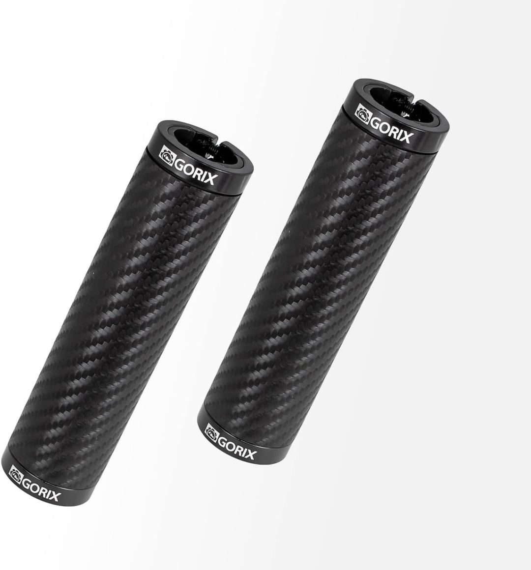 GORIX Fahrrad-Lenkergriffe, gerade, Carbon-Muster, Rennrad, MTB, Fahrrad (GX-BONT84)