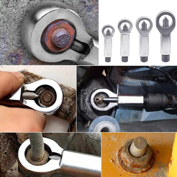 BIGP 4-tlg Mutternsprenger-Satz, 9-12 mm / 12-16 mm / 16-22 mm / 22-27 mm Nuss Splitter Mutter Entfe