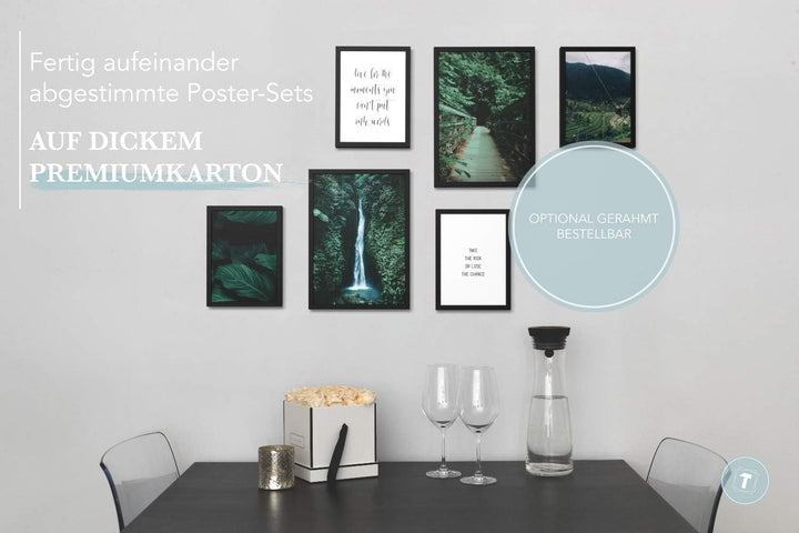 Papierschmiede® Mood Poster Set Wild Adventure, Bilder Wohnzimmer Deko Schlafzimmer, 2x DIN A3 (ca.