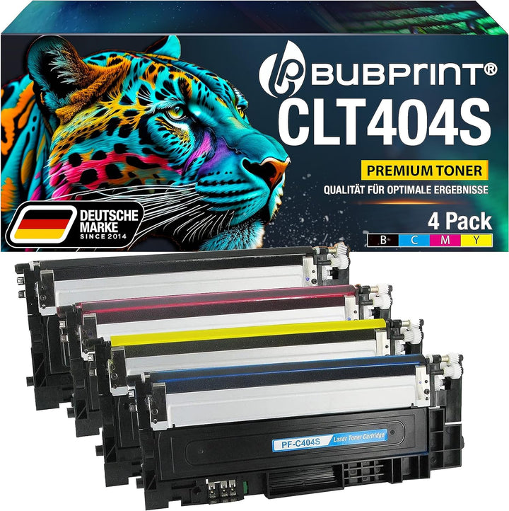 P404C CLT-404S 4 Tonerkartuschen kompatibel als Ersatz für Samsung CLT-P404C für Toner Samsung C480W