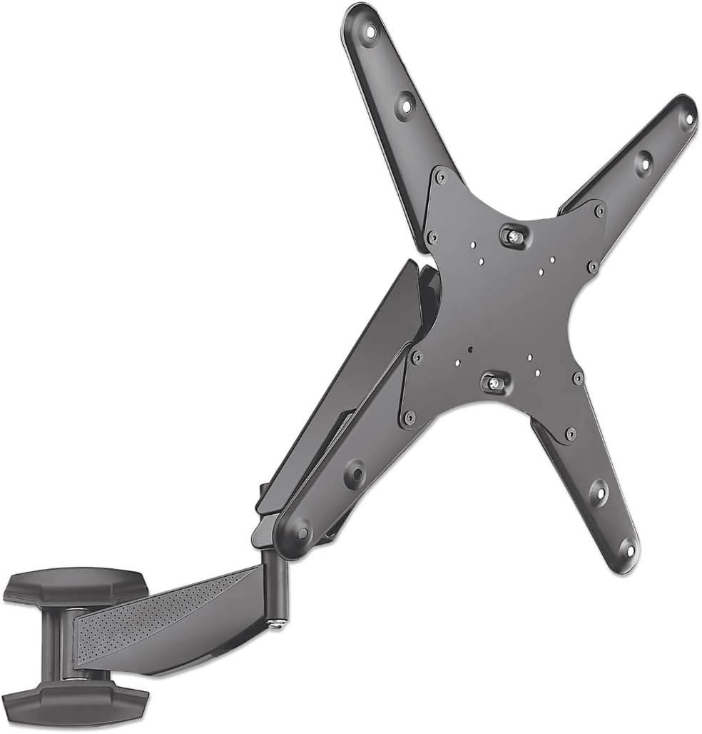 Manhattan 461641 Universal TV-Wandhalterung mit Gasdruckfeder Halterungsarm mit Gasdruckfeder und Ku