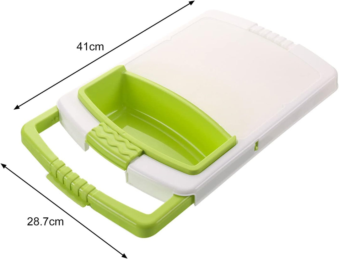 Multifunktions-Schneidebretter Für Die Küche über Der Spüle Mit Vorratsbehälter Und Siebkombination,