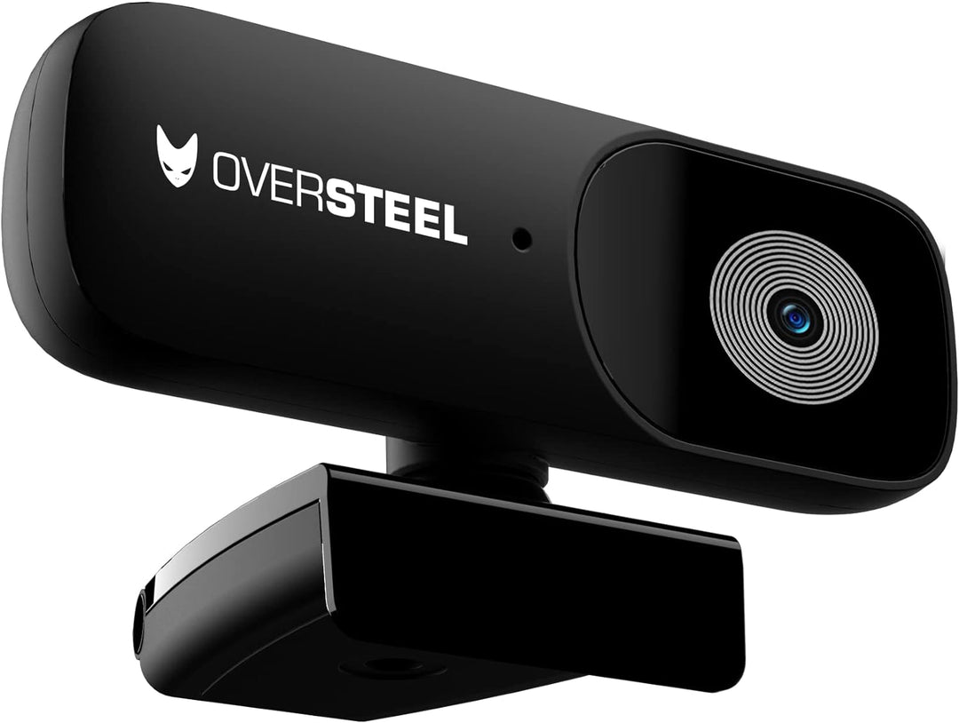 Oversteel - Bulat Webcam 1080P Full HD mit Mikrofon, 30fps, USB 2.0, RauschunterdrĂŒckung, Videoanruf