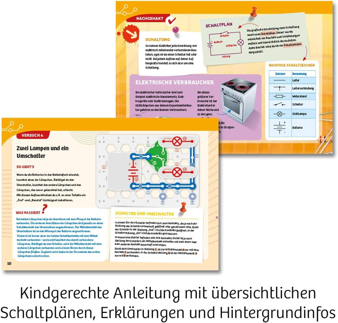 KOSMOS 620530 Easy Elektro - Light. Erste elektrische Stromkreise erstellen. Spielerisch die Elektri