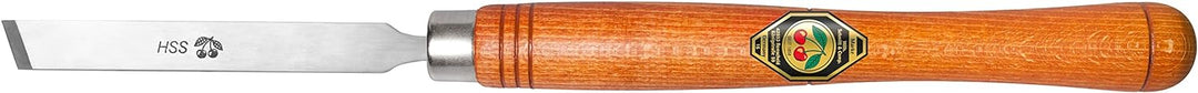 "KIRSCHEN" Werkzeuge 1559030 | HSS-Drechslerbeitel mit schrägem Flachmeissel 30mm 30mm Braun / Silbe
