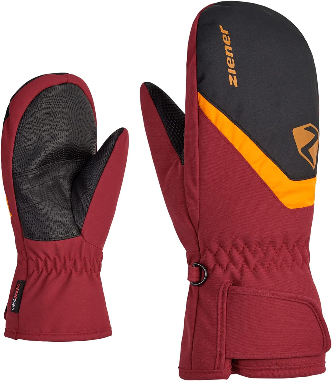 Ziener Kinder Loriano Ski-Fäustling/Wintersport | wasserdicht, atmungsaktiv 6.5 red cabin, 6.5 red c