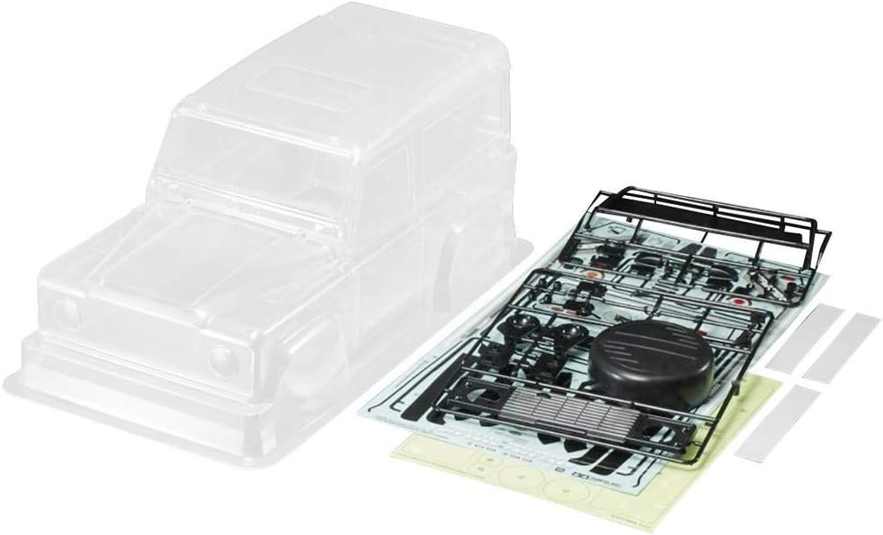 TAMIYA 51607 - Karosserie-Satz Land Rover Defender 90 CC-01, Ersatzteil, Modellbau, Zubehör