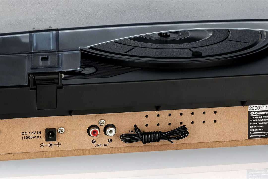 Roadstar TTR-8634 Audio Turntable Black Silver
