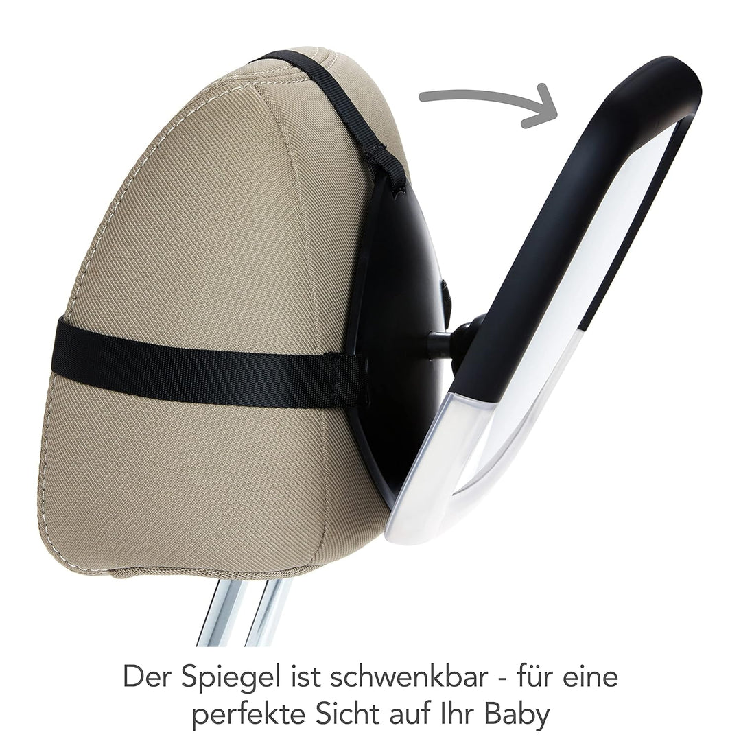Munchkin Baby-Rücksitzspiegel mit LED-Nachtlicht, Weitwinkel-Babyspiegel für Babys und Kleinkinder m