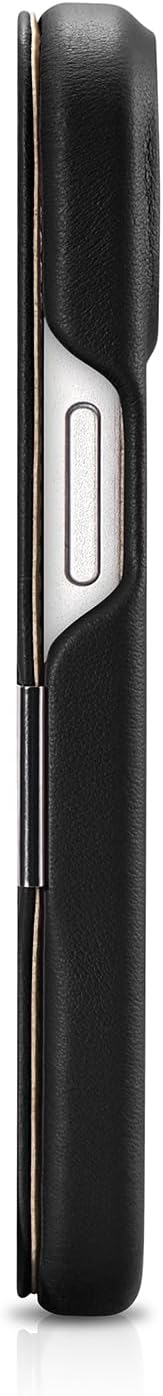 Mobiskin Hülle für iPhone 15 (6,1 Zoll), Handyhülle mit Leder, Case kompatibel mit MagSafe, Schutzhü