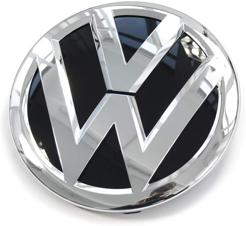 Volkswagen 3G0853601BDPJ Emblem vorn Kühlergrill Emblem Logo Chrom schwarz, ohne Front Assist