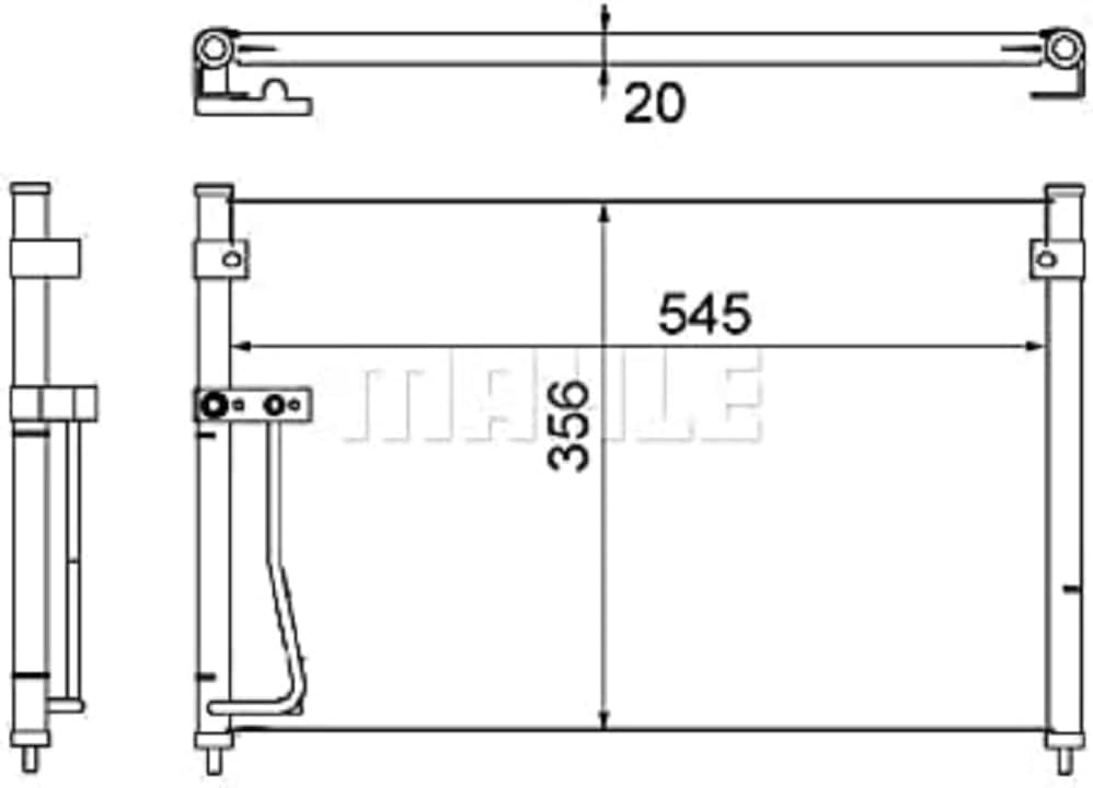 MAHLE AC 257 000S A/C-Kondensator BEHR