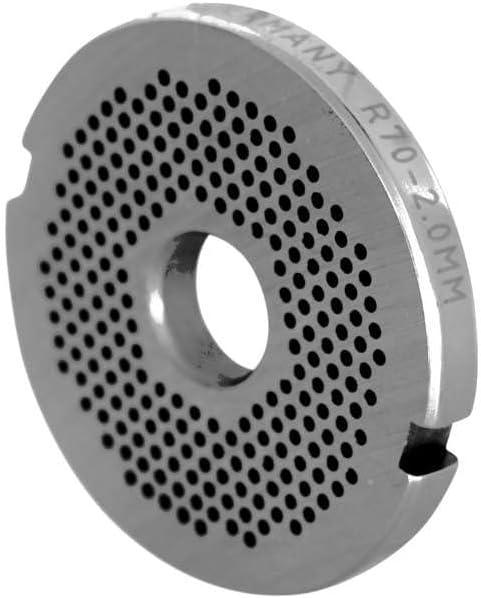 Wolfcut Lochscheiben codiert mit 2 Nuten kompatibel mit Fleischwolf Edertal EMS70 (2,0 mm), 2,0 mm