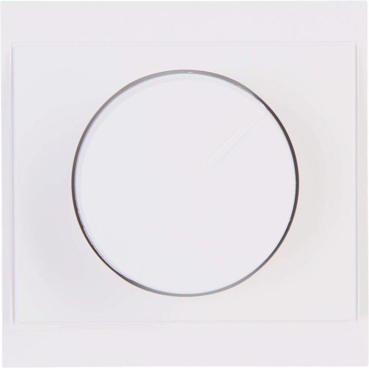 Kopp Malta arktis-weiss, Universal-Dimmer mit Druck-Wechsel-Schalter für LED, Phasenan- und Phasenab