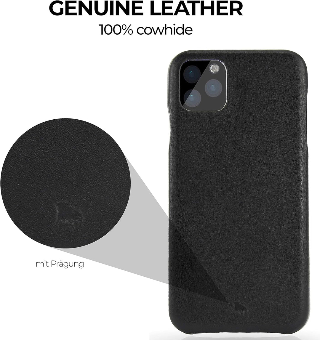 BULLAZO Menor Classic – kompatibel mit iPhone 11 Pro 5,8" Case Handy Schutzhülle aus hochwertigem Le