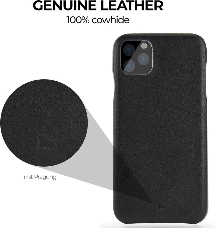 BULLAZO Menor Classic – kompatibel mit iPhone 11 Pro 5,8" Case Handy Schutzhülle aus hochwertigem Le