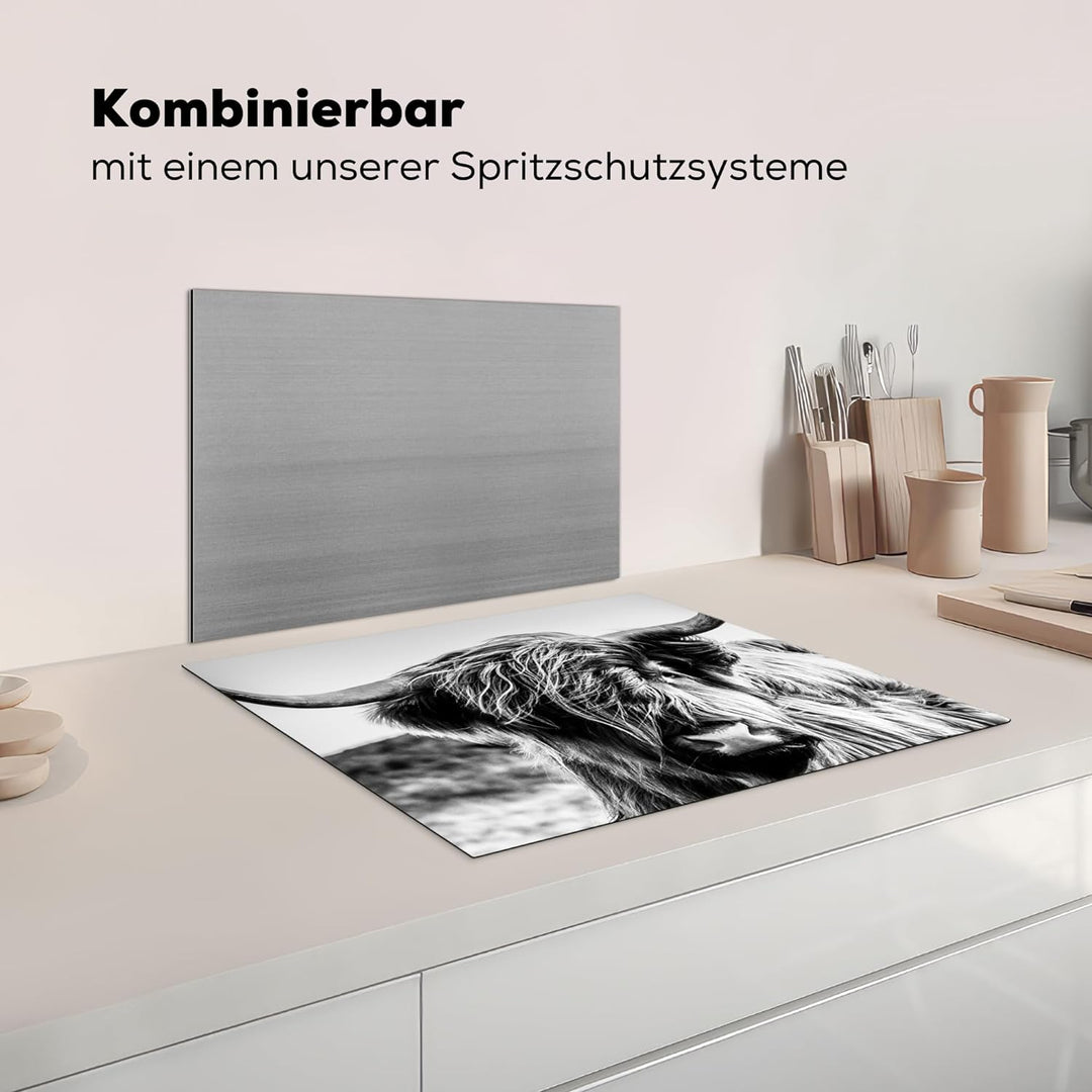 KitchenYeah© Herdabdeckplatte Einteilig Küche Herdabdeckung Ceranfeld Herdabdeckplatten Anti Rutsch