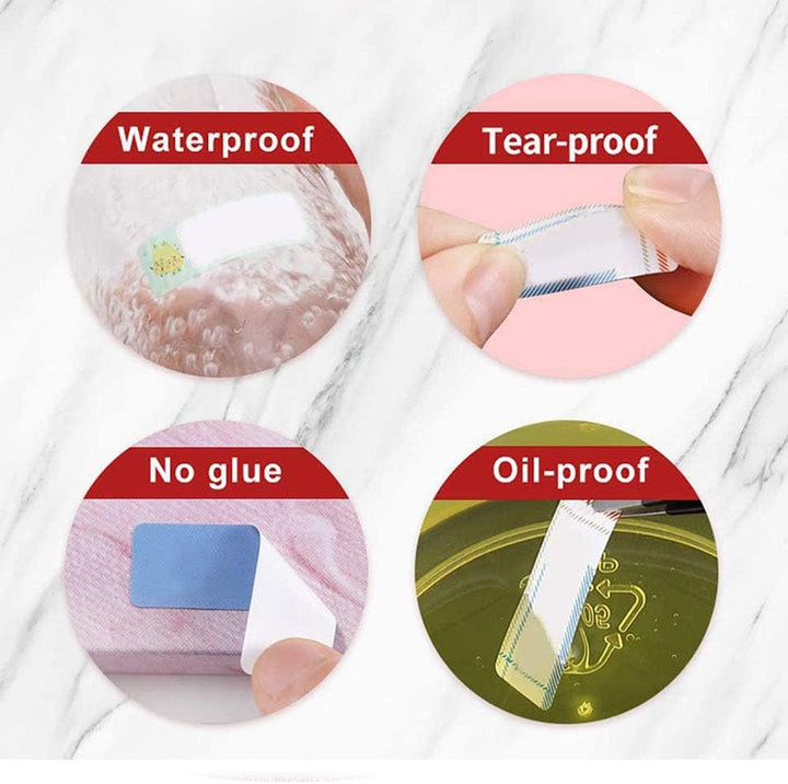 Thermoaufkleber Papier Barcode Preisgrösse Name Blanko Etiketten Wasserdicht Reissfest für Zuhause O