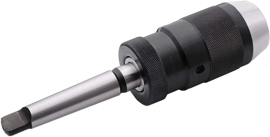 Senrise Schnellspannbohrfutter, selbstspannend, für CNC-Drehmaschinen/-Fräsen, Bohrmaschine, Schwarz