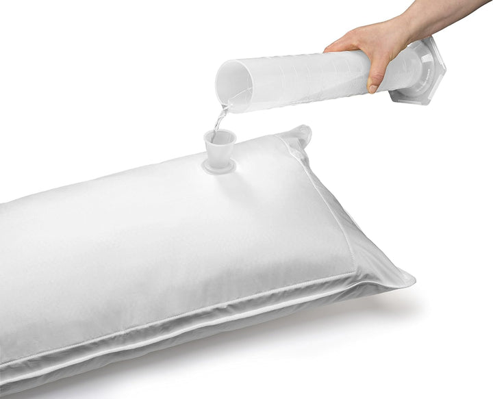 Traumnacht orthopädisches Wasserkissen mit anpassbarer Füllmenge, Bezug aus 100% Baumwolle, 40 x 80