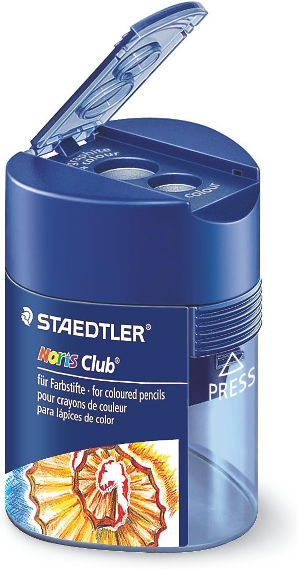 STAEDTLER 512 128 Doppelspitzdose Noris Club dreikant, 10 Stück in Kartonschachtel
