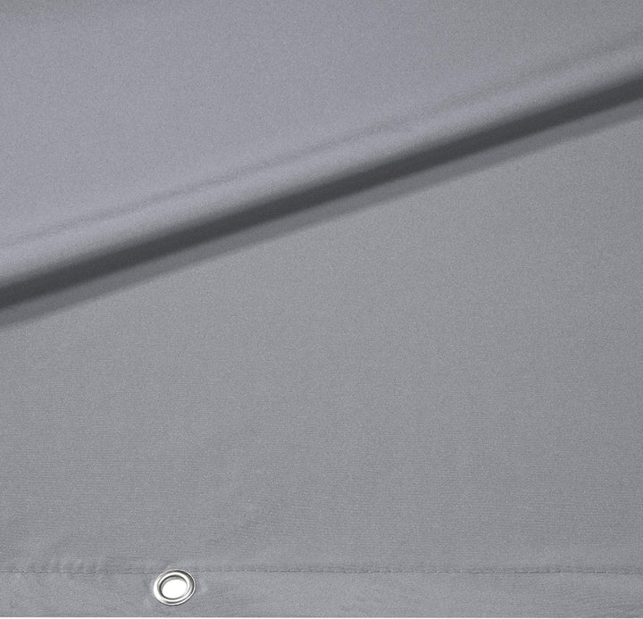 CelinaSun Sichtschutz Balkon 1,2 x 5 m hell grau PES Zaunblende mit Kabelbinder wasserabweisend Balk