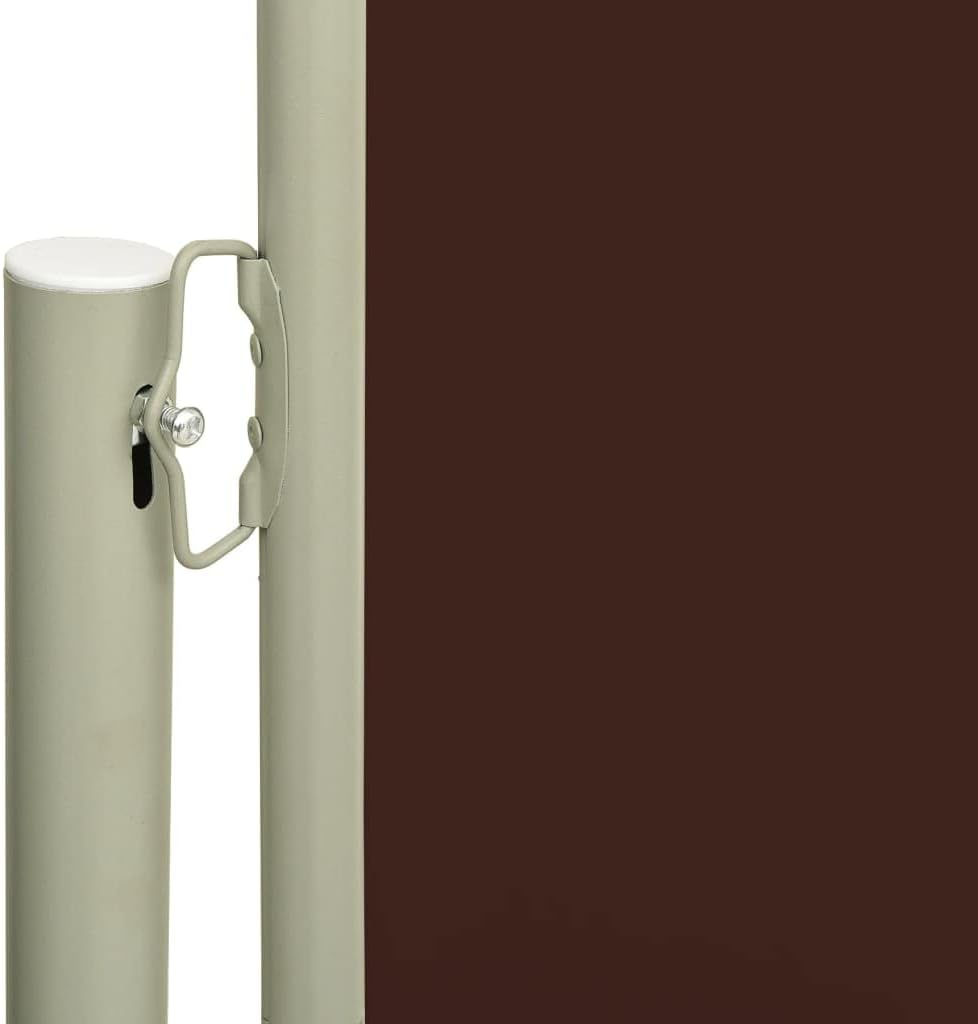 FIRBNUS Seitenmarkise Ausziehbar 140x600 cm Braun Sichtschutz Balkon Sichtschutz Garten Sonnenschutz