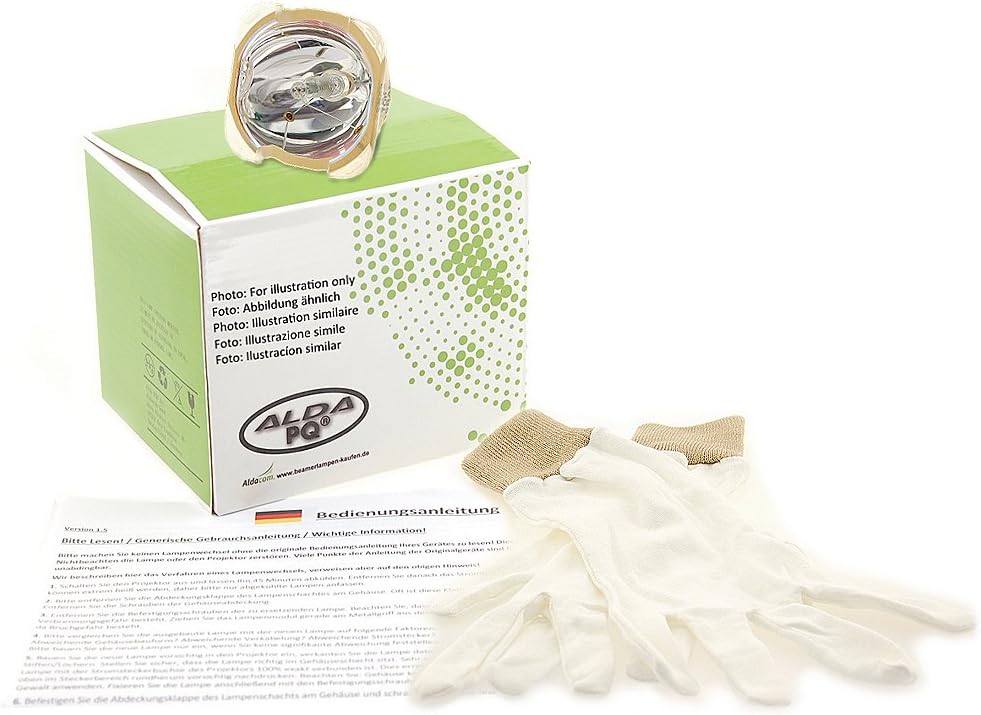 Alda PQ Professionell, Beamerlampe/Ersatzlampe für ACER P1173 Projektoren, Umbauset mit Osram Birne