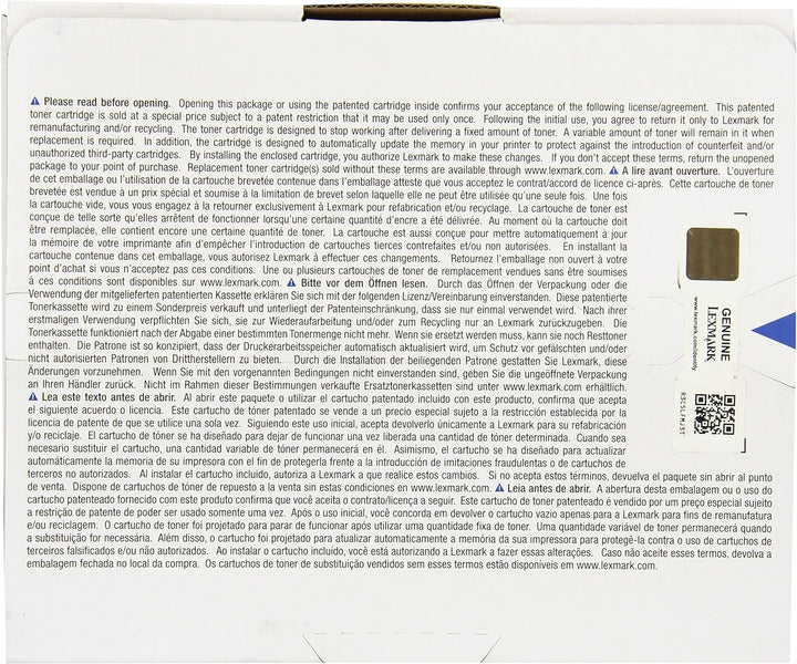 Lexmark Rückgabe Toner CS720 CS725 CX725 74C2SM0 Original Magenta 7000 Seiten
