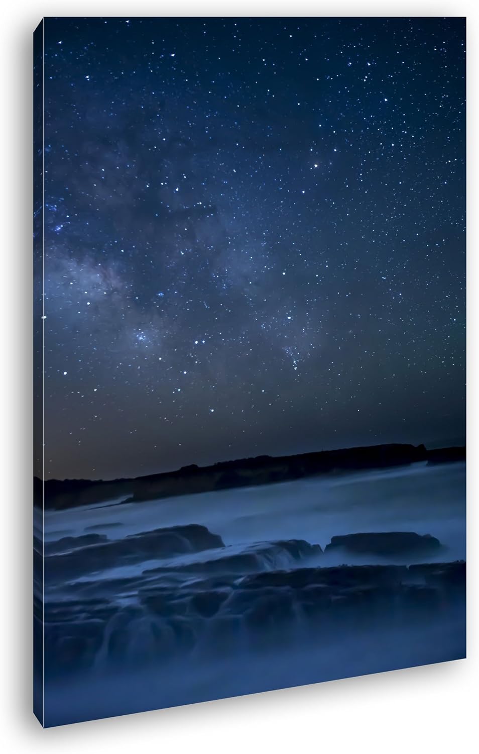 deyoli sagenhafter Sternenhimmel Format: 80x60 als Leinwandbild, Motiv fertig gerahmt auf Echtholzra