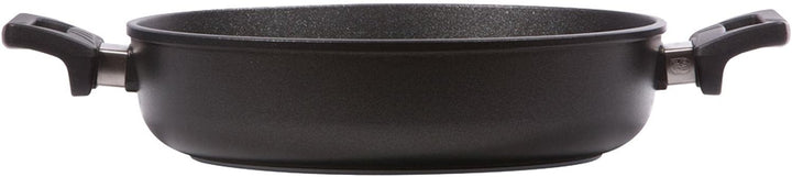 Eurloux Guss-Kasserolle Induktion Set & Glas-Deckel Ø28 cm - Universal Bratenkasserolle 4 Liter mit