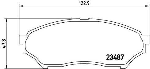 Brembo P 54 028 Bremsbelagsatz, Scheibenbremse - (4-teilig)